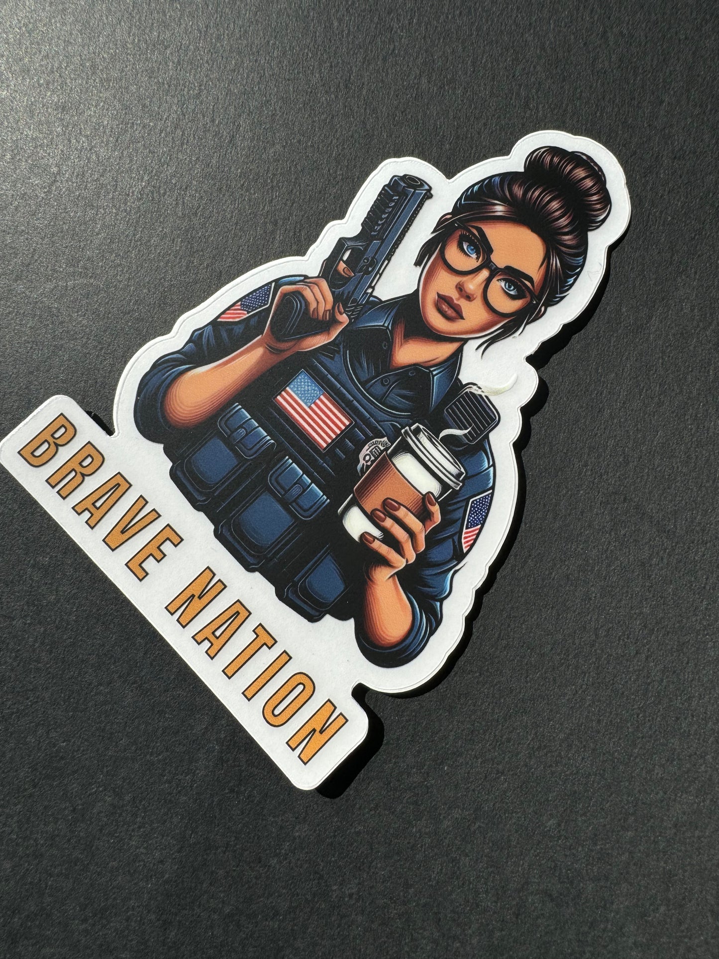 FEMALE OFFICER STICKER