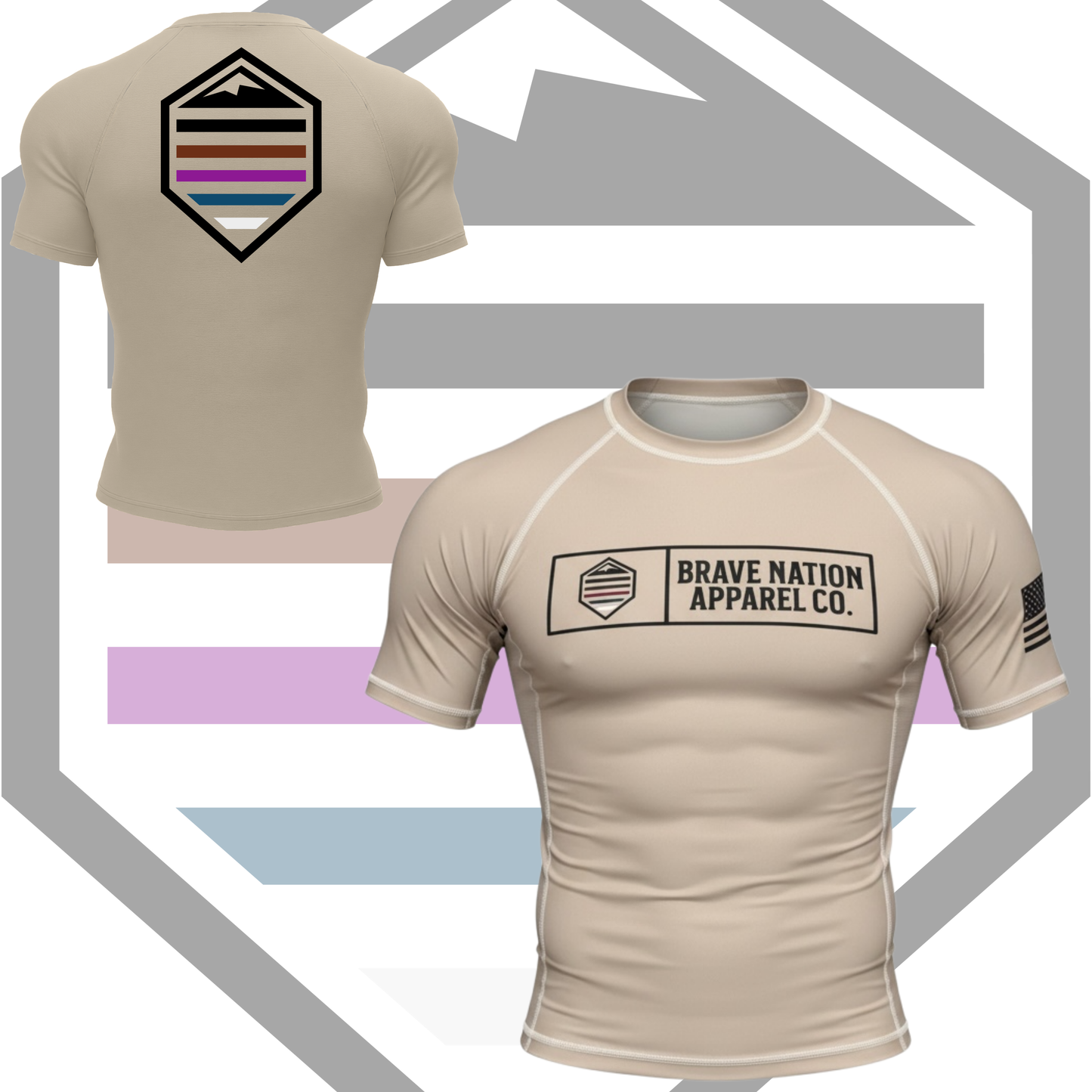 Desert Hex - Road To Black Rash Guard